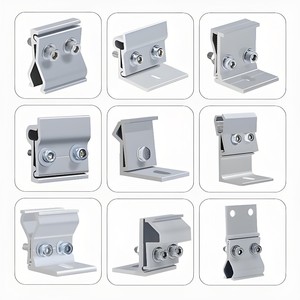 Support de fixation <span class=keywords><strong>solaire</strong></span> réglable à grand angle en aluminium anodisé 6005 T5 <span class=keywords><strong>pour</strong></span> panneaux photovoltaïques sur toits en tôle - Product Image 6