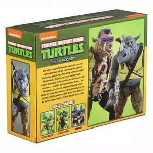 Figura de Acción de PVC de Alta Calidad NECA 2017SDCC Edición Limitada, Set de Cabeza de Tortuga y Cara de Cerdo, Color Modelo - Product Image 3