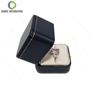 Brand Logo Pu Ring Chain Box Luxury <b>Jewelry</b> Pendant <b>Case</b> Set Manufacturer Leather Necklace Packaging - Product Image 5