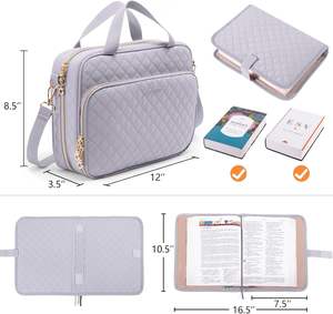 Estuche para Biblia con Cremallera, Diseño Moderno y Color Morado, Muestra Gratis - Product Image 4