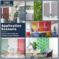 Cloisons de bureau acoustiques modernes MJ Master, cloisons d'extérieur écologiques, absorption acoustique, séparateur de pièce à motif irrégulier en polyester