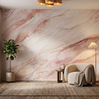 Dalles en pierre frittée aspect marbre Mountains Rivers Soft Surface 2700x1200mm pour décoration murale TV, table de bureau et revêtement de sol
