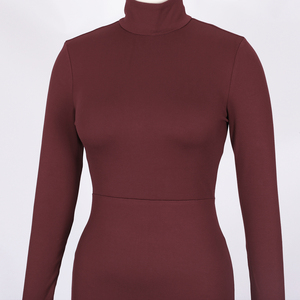 2021 nuovo dolcevita <span class=keywords><strong>rosso</strong></span> a manica lunga Sexy formale celebrità <span class=keywords><strong>abito</strong></span> fasciato <span class=keywords><strong>Midi</strong></span> per Cocktail Dinner Party - Product Image 5