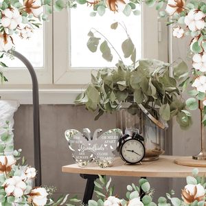 Personalized Custom Acrylic <strong>Plaque</strong> Couple Memorial Butterfly Acrylic <strong>Plaque</strong> Stand Home Decor Gift