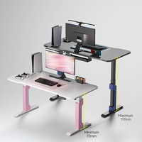 Pour un usage domestique Table ergonomique intelligente XD2S 1.4m hauteur réglable bureau niveau de bruit <50db bureau de levage électrique