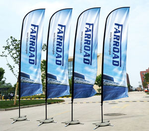 Hızlı teslimat süresi uçan plaj bayrağı Banner promosyon reklam rüzgar açık özel baskı bayrakları - Product Image 2