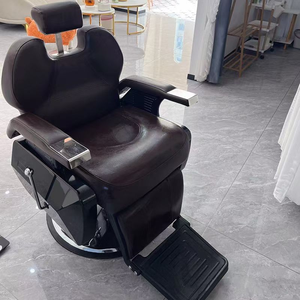 Modern Adjustable Foldable Barber Chair with PU Leather Eco-Friendly Massage & <b>Reclining</b> Features for Beauty Salons - Product Image 6