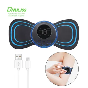 Health Care Massage Product Wireless Tens EMS Massager Electric Smart Fitness Body Silicone Neck Massage Patch Muscle Stimulator