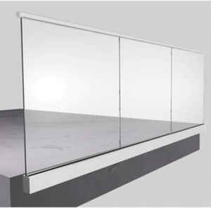 Balustrades et mains courantes <span class=keywords><strong>de</strong></span> balcon d'appartement en acier inoxydable sans cadre à montage au sol, design moderne, résistantes à la rouille, à prix abordable - Product Image 4