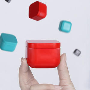 Portacandele in <span class=keywords><strong>Latta</strong></span> Quadrato Mini da 2oz, Stile Europeo, Tinta Unita Stampata, Senza Giunture - Product Image 6