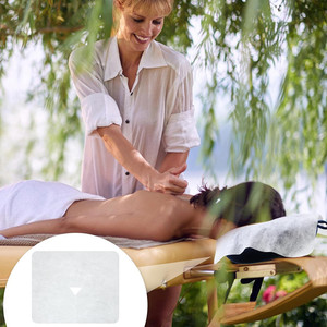 ผ้าคลุมพนักพิงศีรษะสำหรับเตียงนวด Kensmile แบบใช้แล้วทิ้ง สีขาว ผลิตจากวัสดุสปันเลซ ไม่ถักทอ ระบายอากาศได้ดี เป็นมิตรกับสิ่งแวดล้อม ขนาด 30x40 ซม. สำหรับสปาและร้านเสริมสวย - Product Image 5