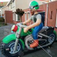 Modèle de moto gonflable publicitaire BOYAN, modèle de moto gonflable géant Abraham pour la promotion en plein air