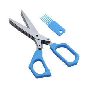 <span class=keywords><strong>Ciseaux</strong></span> de <span class=keywords><strong>cuisine</strong></span> à 5 <span class=keywords><strong>lames</strong></span> avec brosse <span class=keywords><strong>Ciseaux</strong></span> à herbes multiples Nouvelle arrivée - Product Image 3