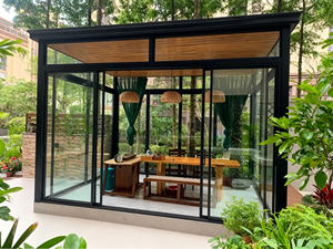 Véranda de maison en verre pour <span class=keywords><strong>solarium</strong></span> moderne 4 saisons en aluminium sur pied de haute qualité personnalisée pour villa à usage résidentiel et hôtel - Product Image 2