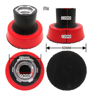 Pexmientas Outils abrasifs de 50 mm (<span class=keywords><strong>2</strong></span> pouces) Polissage Rouge Crochet et boucle M14 Plaque de polissage en mousse Disque de ponçage Support de ponçage - Product Image 5