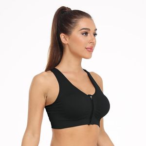 Sujetador deportivo con cremallera frontal para mujer, sujetador deportivo inalámbrico con espalda cruzada y cuello redondo para yoga y fitness, talla M, hecho en China - Product Image 4