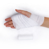 Taille OEM de qualité médicale Bonne qualité Bandage de gaze élastique blanchie PBT Bandage