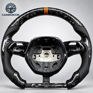 Maßgefertigtes Geschmiedetes Echtes Carbon-Faser-Lenkrad mit LED-Anzeige für Lamborghini Urus Gallardo Huracan Evo Murcielago - Product Image 1