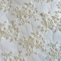 Offre Spéciale dentelle broderie mince maille transparente robe sexy robe de mariée tissu brodé petites marguerites maille dentelle pour les mariages