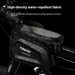 Vente en gros de Laurel Hills Technologie de réseau Matériau étanche Zhen Gu Sac de vélo de montagne Tube supérieur Sac de cadre avant Sac de téléphone - Product Image 2