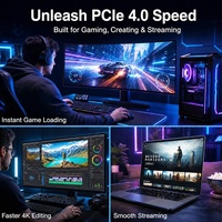 Pabrik Nandstor Grosir NVMe 1TB SSD Logo Kustom OEM PCIe Gen4 SSD Internal Kecepatan Tinggi PCIe NVMe SSD untuk Desktop Gaming