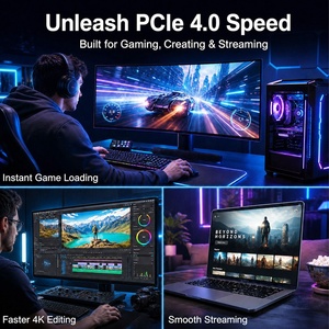 Nandstor Vente en gros d'usine NVMe 1 To SSD Logo personnalisé OEM PCIe Gen4 SSD interne haute vitesse PCIe NVMe SSD pour ordinateur de bureau - Product Image 3