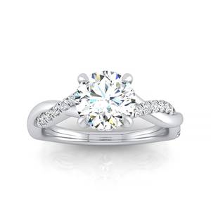 Nhẫn kim cương rạng rỡ prabhakar djewesheart màu xanh rộng xếp chồng lên nhau <span class=keywords><strong>email</strong></span> 9 Pave Halo mở USA bọc Nhẫn kim cương - Product Image 1