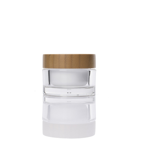 Botella acrílica de 15ml, 30ml, 50ml, 120ml con bomba de bambú, tarro acrílico de 30g y 50g con tapa de bambú, botella acrílica cosmética y tarro - Product Image 5