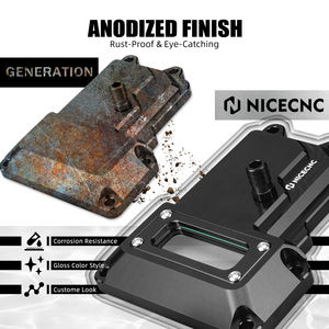 Couvre-boîte de vitesses transparent ventilé NICECNC pour Harley Dyna <span class=keywords><strong>CVO</strong></span> Fat Bob FXDFSE <span class=keywords><strong>2009</strong></span> Low Rider FXDL FXDLS Switchback FLD - Product Image 4