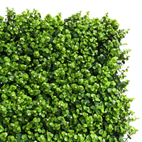 Mur artificiel réaliste plante suspendue mur d'herbe verte fleur toile de fond mur vert pour jardin intérieur extérieur