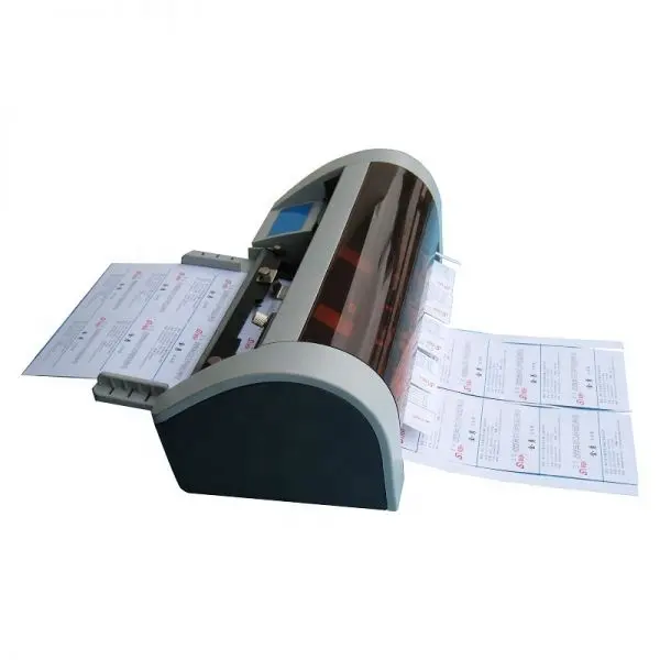 A4 अर्द्ध ऑटो नाम कार्ड कटर कागज काटने की मशीन SSB-001 इलेक्ट्रिक कार्ड कटर