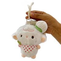 En gros, Porte-clés poupées en peluche mignonnes : Agneau chef, Pendentifs, Poupées de sac à suspendre, Petits animaux exquis