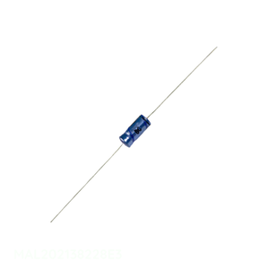 Condensador de Aluminio de Canal de Fabricante 2.2uF, Tipo Through Hole MAL202138228E3, 2.2UF 20% 63V, Axial TH - Product Image 1
