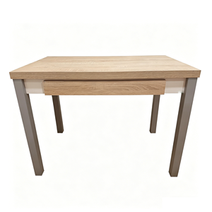 <span class=keywords><strong>Table</strong></span> <span class=keywords><strong>de</strong></span> <span class=keywords><strong>cuisine</strong></span> en bois, <span class=keywords><strong>table</strong></span> à manger extensible <span class=keywords><strong>avec</strong></span> tiroir et pieds en métal, utilisable pour salle à manger, salon, hôtel - Product Image 4