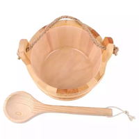 Meilleure vente de seaux et cuillères en bois pour sauna, minuteur à sable, lampes d'explosion, accessoires de sauna