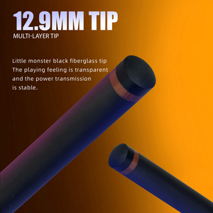 Little Monster Beast Carbon Fiber Break Jump <strong>Cue</strong> 3-Piece Jump <strong>Cue</strong> Break <strong>Pool</strong> <strong>Cue</strong> Stick 19.5oz 12.9mm <strong>Tip</strong> with Soft Bag - Product Image 3