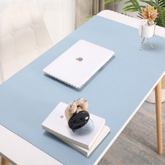 Waterproof Double Side Pvc Leather Easy Clean Laptop Non-slip Mouse Pad