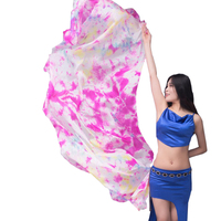 Drapeaux en forme d'éventail pour l'adoration prophétique de l'Église chrétienne, bannière de scène flexible pour performance de danse, voile en soie 230*110cm