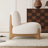 Chaise longue en peluche moderne Wabi-Sabi Confort élégant pour les repas contemporains Loisirs Hôtel Villa Espaces de vie Tissu durable