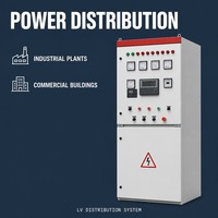 Panneau de synchronisation 800A pour groupe électrogène, armoire de commande de mise en parallèle, système de distribution d'énergie, appareillage de commutation industriel basse tension IP54