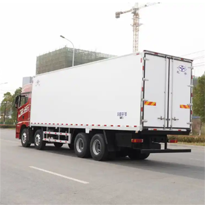 รถบรรทุกดีเซลระบบทำความเย็นแบบแยกส่วน 8x4 FAW ขนาดใหญ่ 9.6 เมตร ตู้บรรทุกสินค้าแบบแช่เย็น - Product Image 1