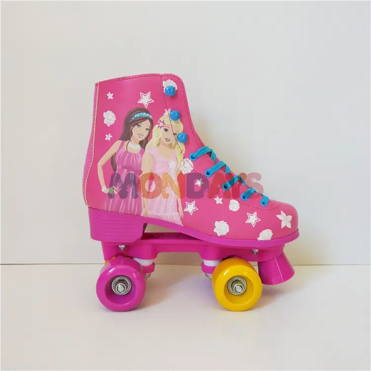 رخيصة المهنية رباعية الأسطوانة تزلج للفتيات مع عجلة البلاستيكية