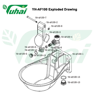 Tigela para beber cavalo e animal de vaca, 2.6l, tigela de beber - Product Image 4