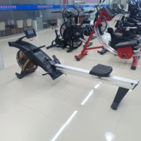 Máquina de Remo para Gimnasio o Uso Doméstico con Diseño Ergonómico, Mide Calorías Quemadas, Tiempo, Frecuencia de Remo y Distancia