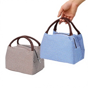 Insulated Water Resistant Eco-Friendly Oxford Cloth Lunch <b>Bag</b> with Zipper Closure Durable & Portable for Office Workers - Product Image 2