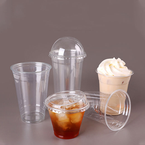 Gobelets en plastique transparent jetables PET de 16 oz avec couvercles, imprimés avec un logo personnalisé, pour matcha, bubble tea, soda, café glacé - Product Image 2