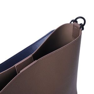 Sacs à main en cuir de vachette fabriqués sur mesure en usine, design tendance, sac seau, sac bandoulière en cuir véritable pour femmes - Product Image 6
