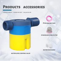 Vanne à flotteur automatique JUNY pour contrôle du niveau de réservoir d'eau, mini-vanne à flotteur