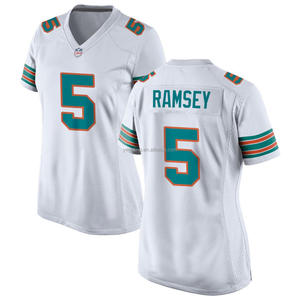 2024 महिलाओं के लिए जर्सी कस्टम अमेरिकी फुटबॉल शर्ट सिलाई कढ़ाई वयस्क वर्दी छोटे आस्तीन प्लस आकार के लोगो - Product Image 3