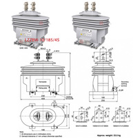 Transformateur de courant 5A secondaire 600/5A 10kV LZZBJW-10/185/4S pour la protection et la mesure en ingénierie